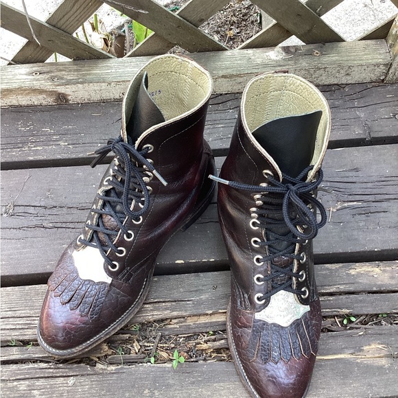 Vintage Leather Roper Boots | Size 6 1/2 | Cowboy & Western Boots - Picture 2 of 10